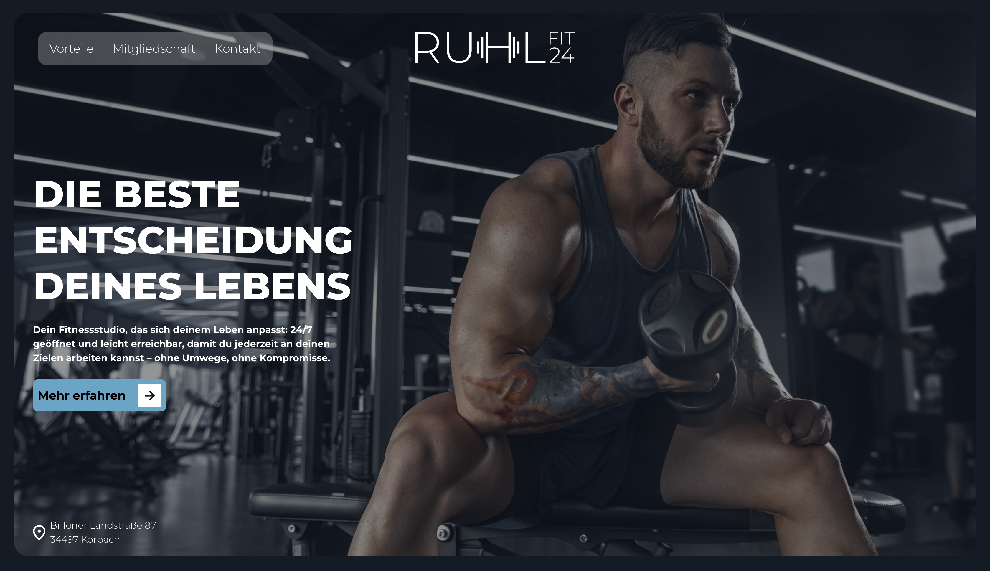 Ruhl Fit 24 Website Screenshot